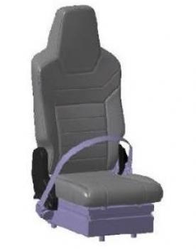 Sitzschonbezug Sportiv Textil Mittelsitz mit Klappfunktion