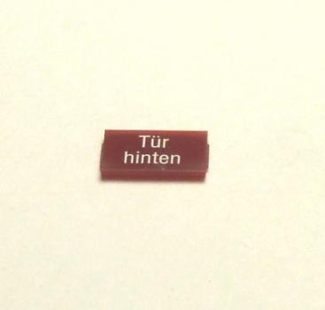Linse "TüR HINTEN"